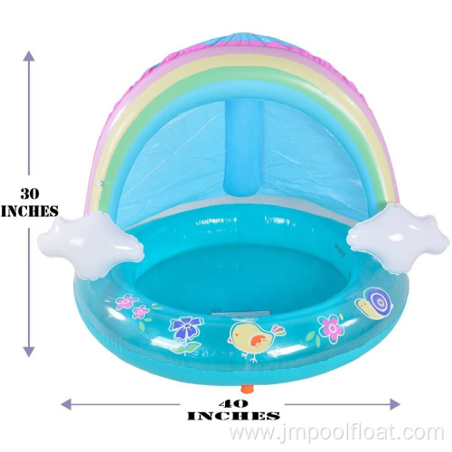 Inflatable Baby Pool Rainbow Baby Toddlers Splash Pool